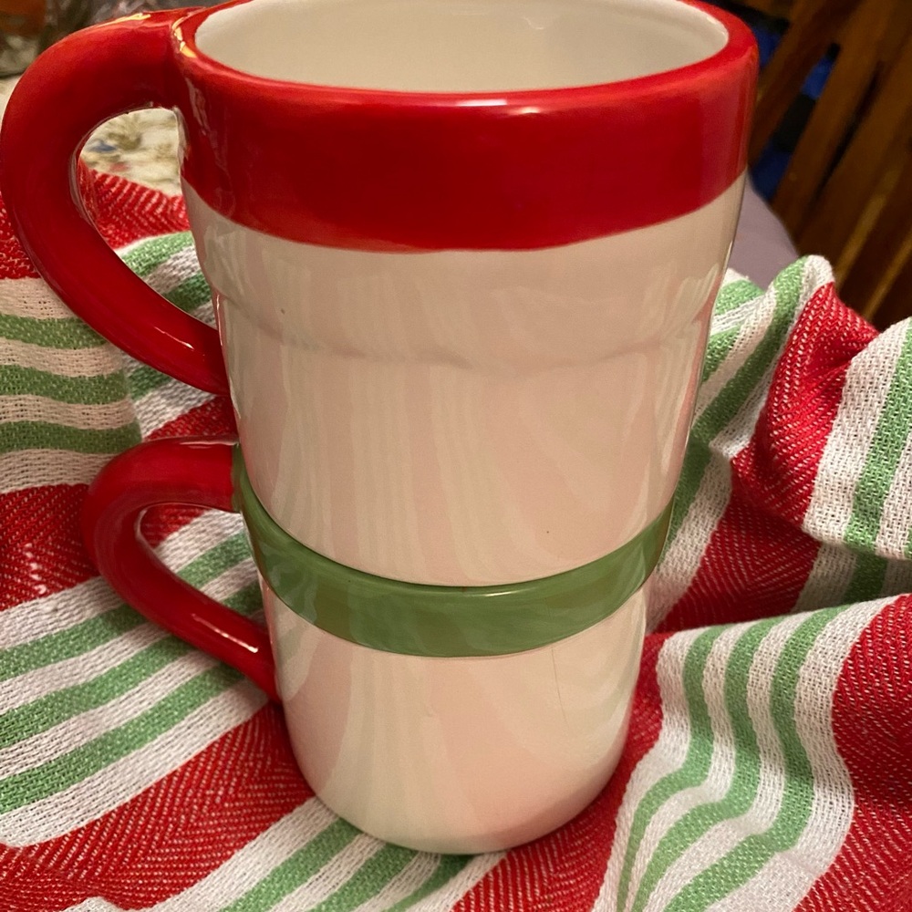 Cute set of snowman stackable mugs - Picture 2 of 5